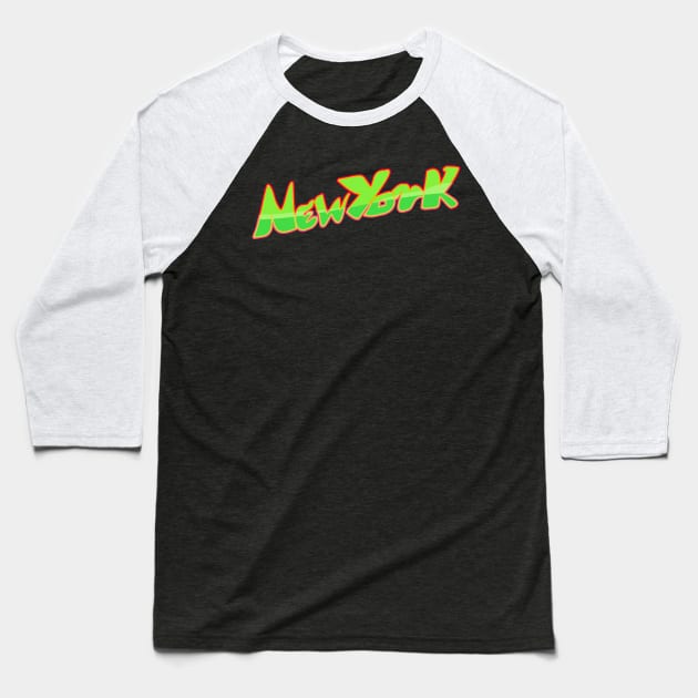 New York Galaxian Arcade from Retro Arcade Baseball T-Shirt by eboy